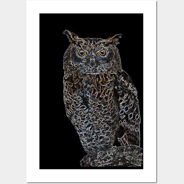 Cool Owl - Bird Design Wall Art by Whites Designs